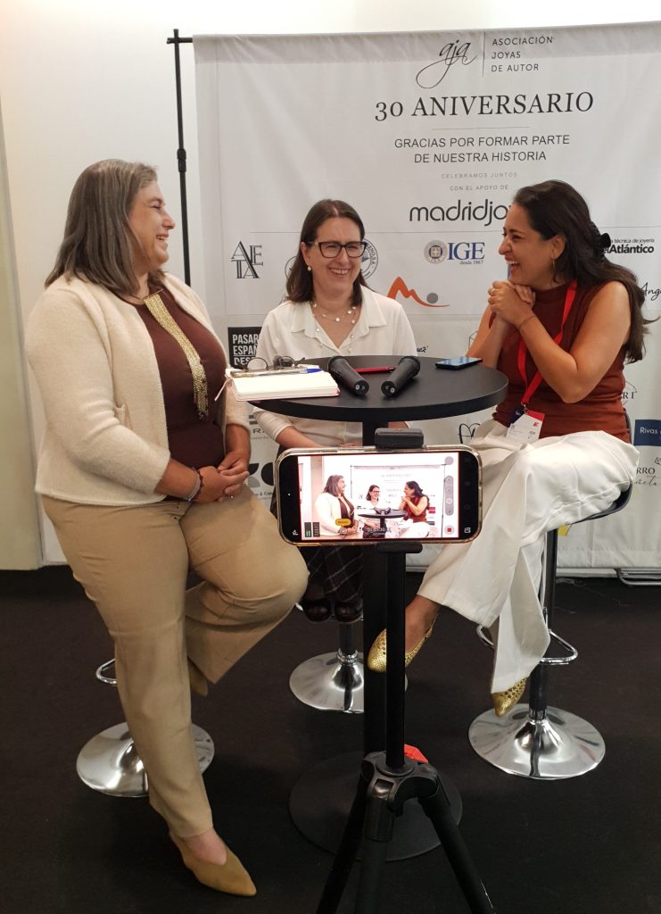 Las presidentas de MUBRI España, la Asociación de Joyas de Autor y la Asociación de Joyas Sostenibles